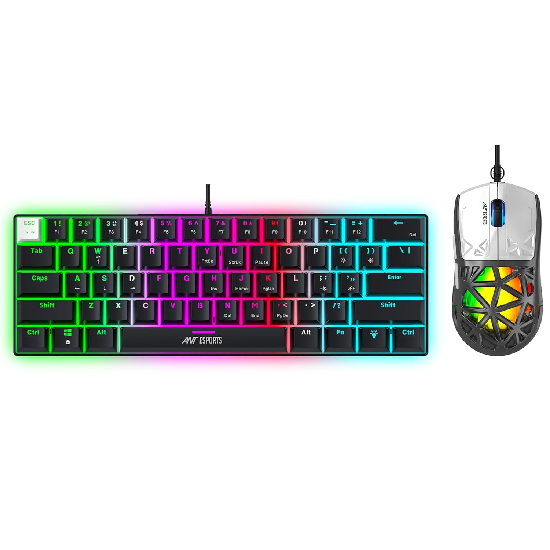 Ant Esports Thunder10, Wired Mechanical Gaming Keyboard Mouse Combo